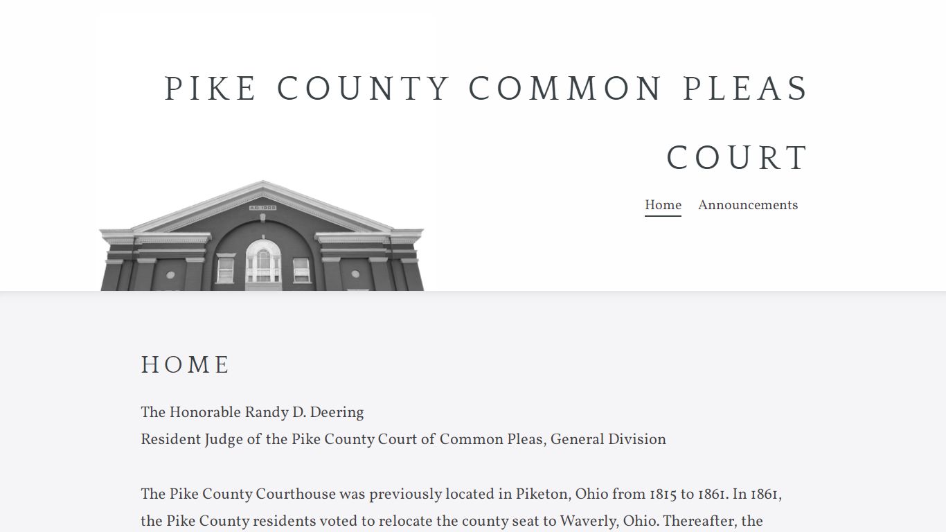Home | Pike County Common Pleas Court
